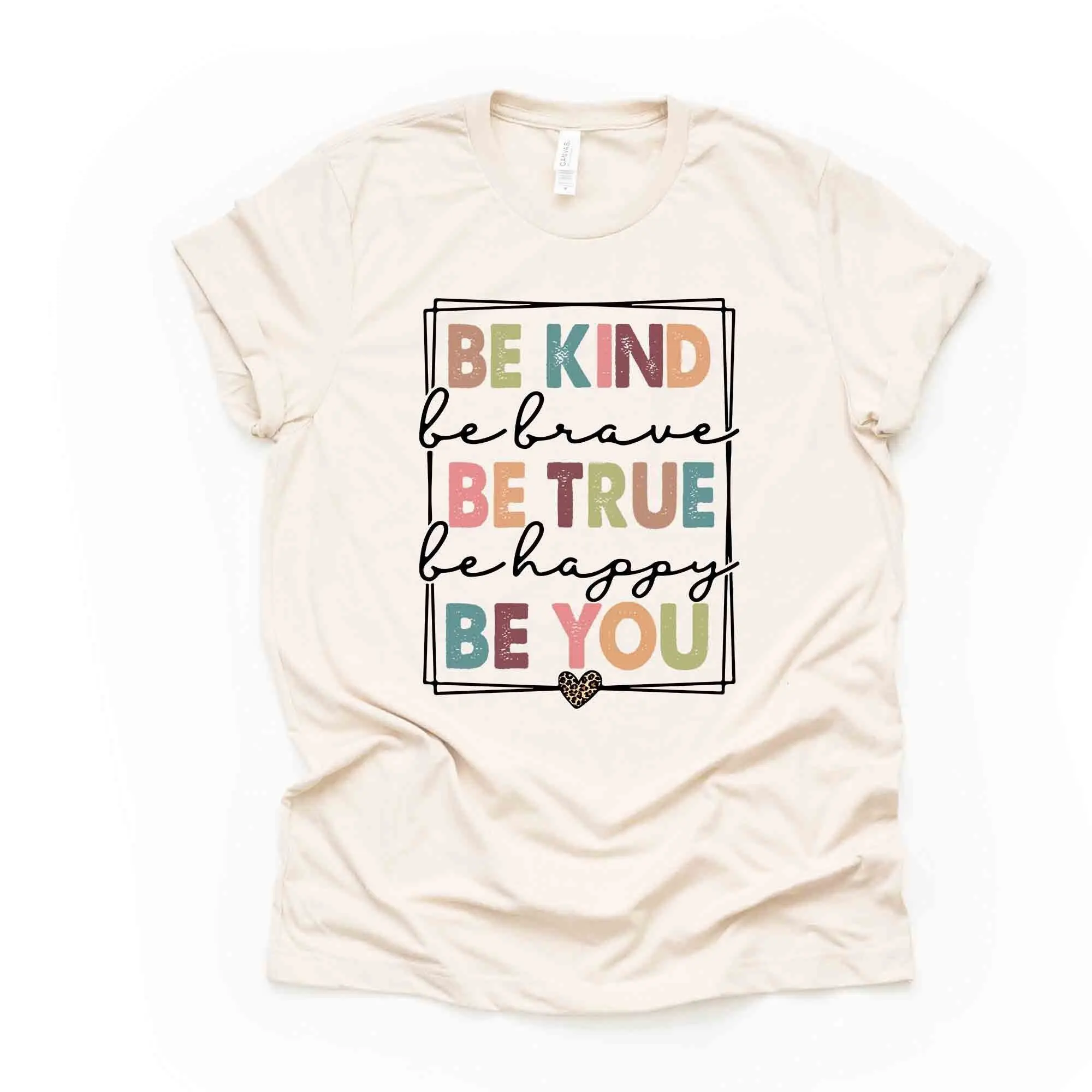 Добрый Храбрый настоящий счастливый вы мотивационный дизайн на рубашке