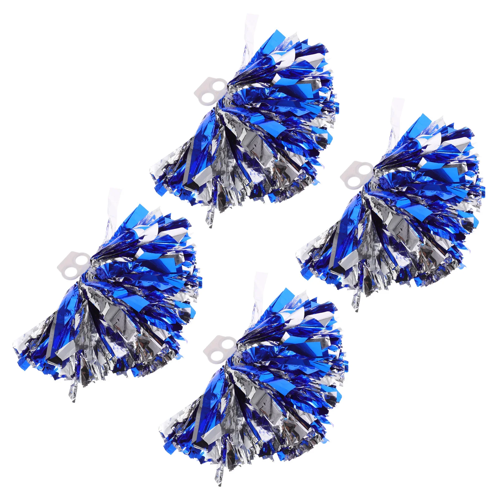 

4 Pcs Portable Cheerleading Flower Ball Handles Mini Pom Poms Reusable Cheerleader