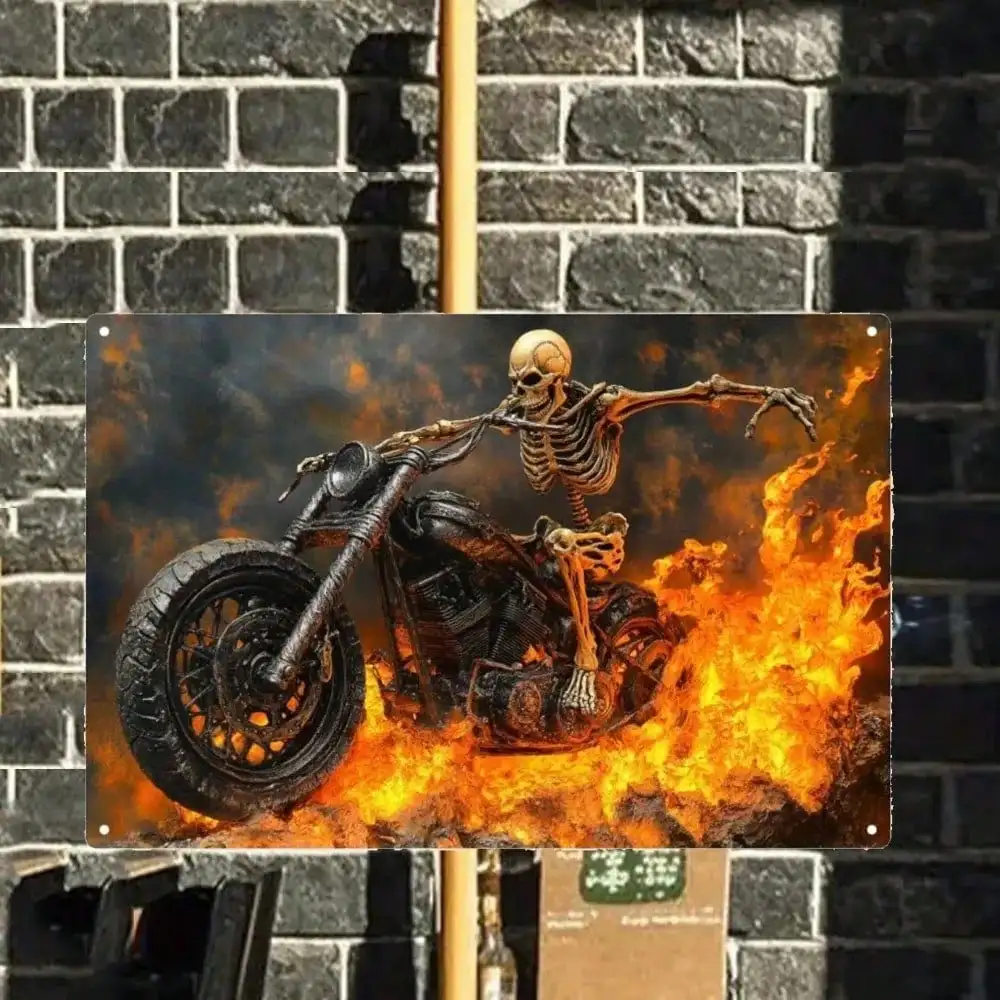 

Металлическая настенная тарелка Moto 20x30 см