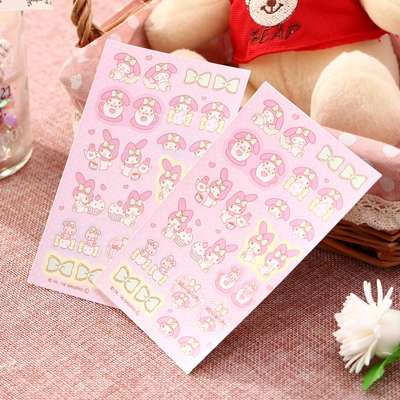 

Sanrio cartoon note hand account material decoration sticker Melody Gemini girl toy kawaii gift