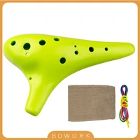 classic style 12 hole ocarina altoocarina highly recommended c key wind music instrument gift beautiful sound ocarinas green