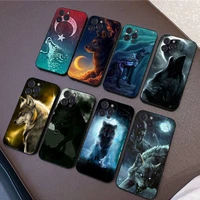 animal wolf phone case silicone soft for iphone 14 13 12 11 pro mini xs max 8 7 6 plus x xs xr cover