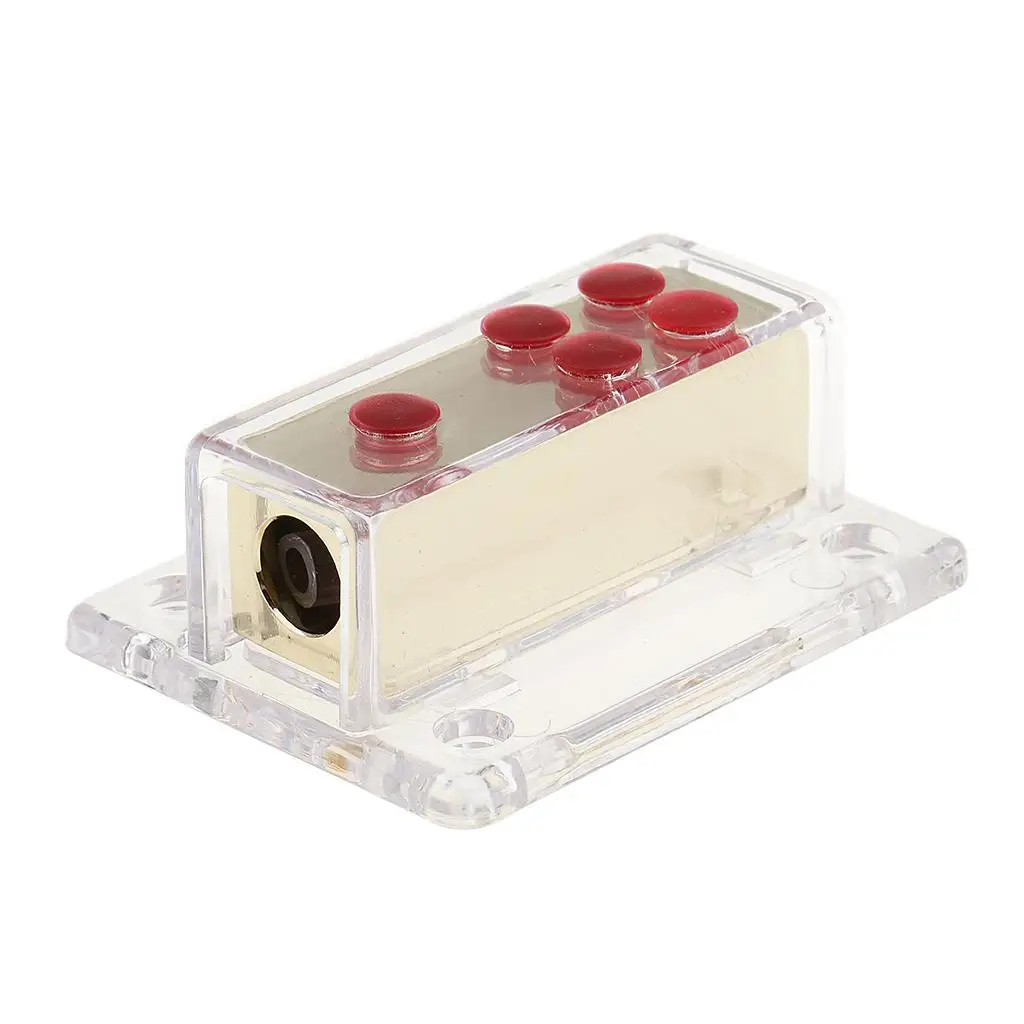 

4AWG 8AWG распределительный блок калибра Автомобильная аудиопроводка от 1 до 4 а