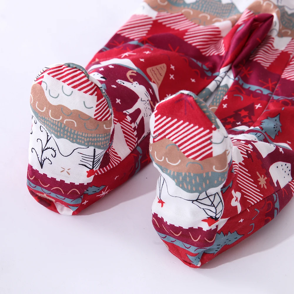 Новинка 2022 семейные рождественские одинаковые пижамные комплекты с рисунком