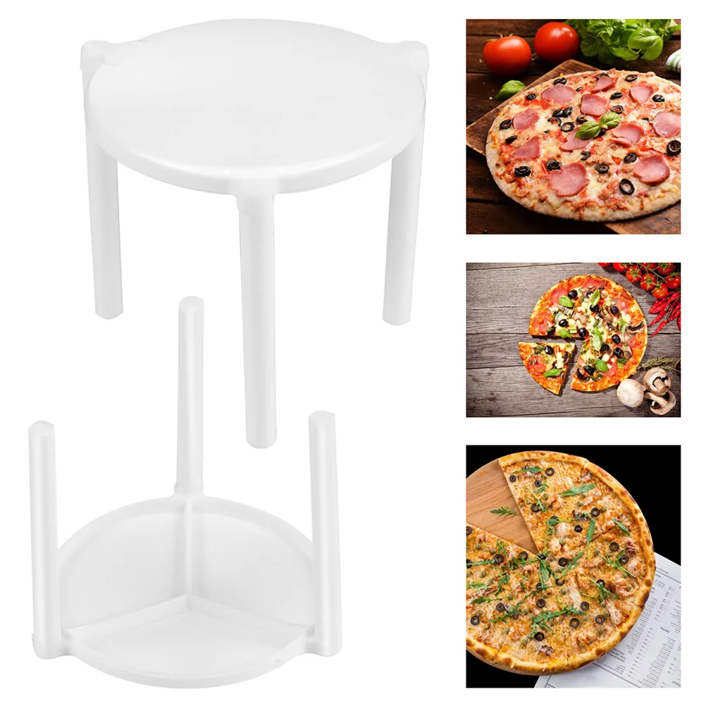 

Pizza Stand Premium Tripod Anti-stick Fixing Frame Stack Stackable Takeaway Rack Disposable Desktop Protector