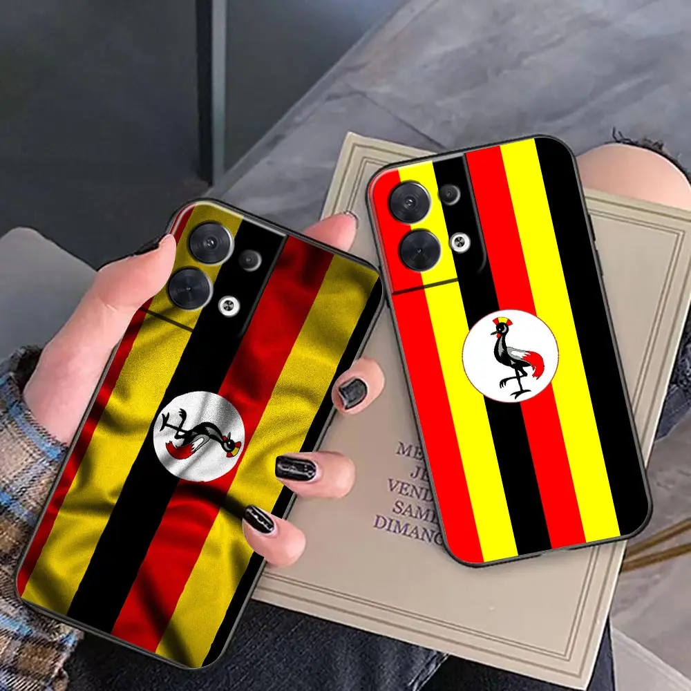 

Funda FINDX5 Case For FIND X5 X3 X2 RENO 10 8 7 7Z ACE RENO6 4G 6Z 5 4 3 Z Pro Plus 5G Case Capa Uganda Flag Map Coat Of Arms
