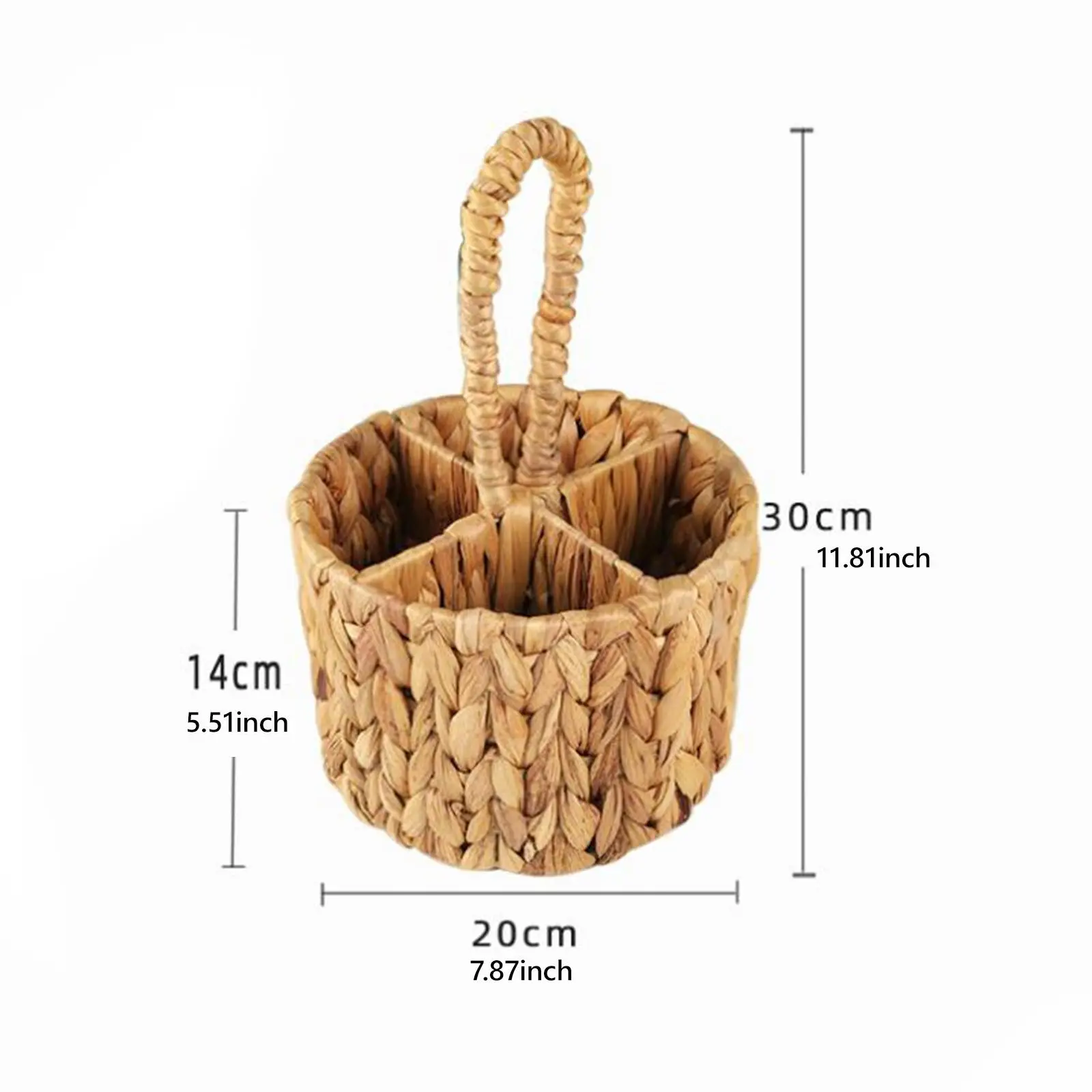 Плетеный органайзер для столовых приборов держатель с гиацинта вечеринки