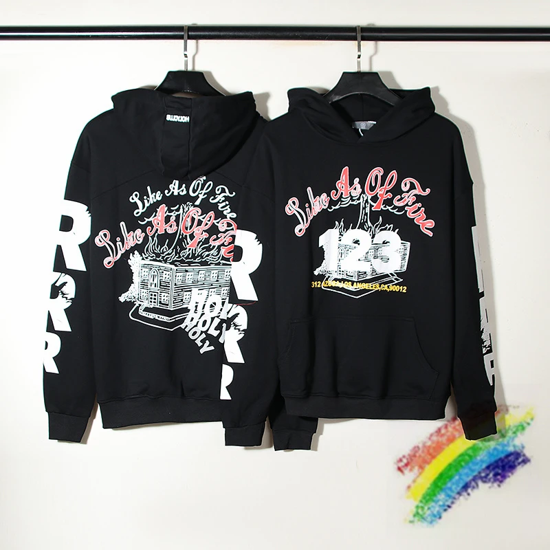 

Черный пуловер RRR123 для мужчин и женщин для мужчин 2022fw RRR 123 Винтажный стиль хип-хоп