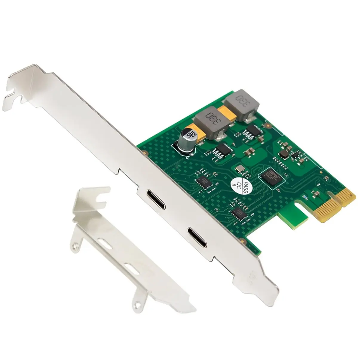 Фото НОВИНКА! USB3.0 PCI-E карта расширения USB-C Gen1 HUB-адаптер 5.0 Гбит/с на чипе FL1100, без дополнительного питания №3