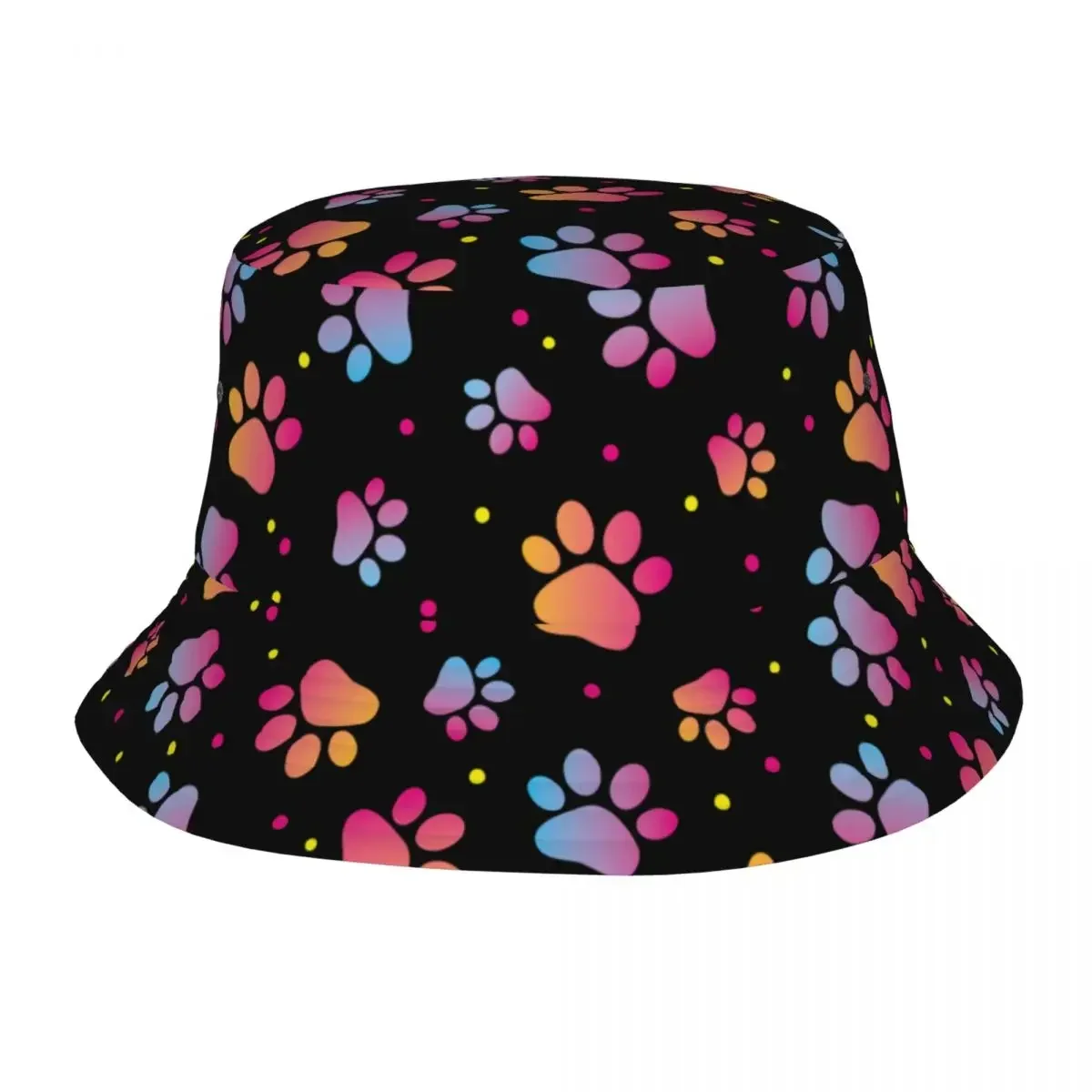 

Летние головные уборы, Панама с милым рисунком лап животных, стильная шляпа от солнца в стиле унисекс, легкие рыболовные головные уборы Ispoti для активного отдыха