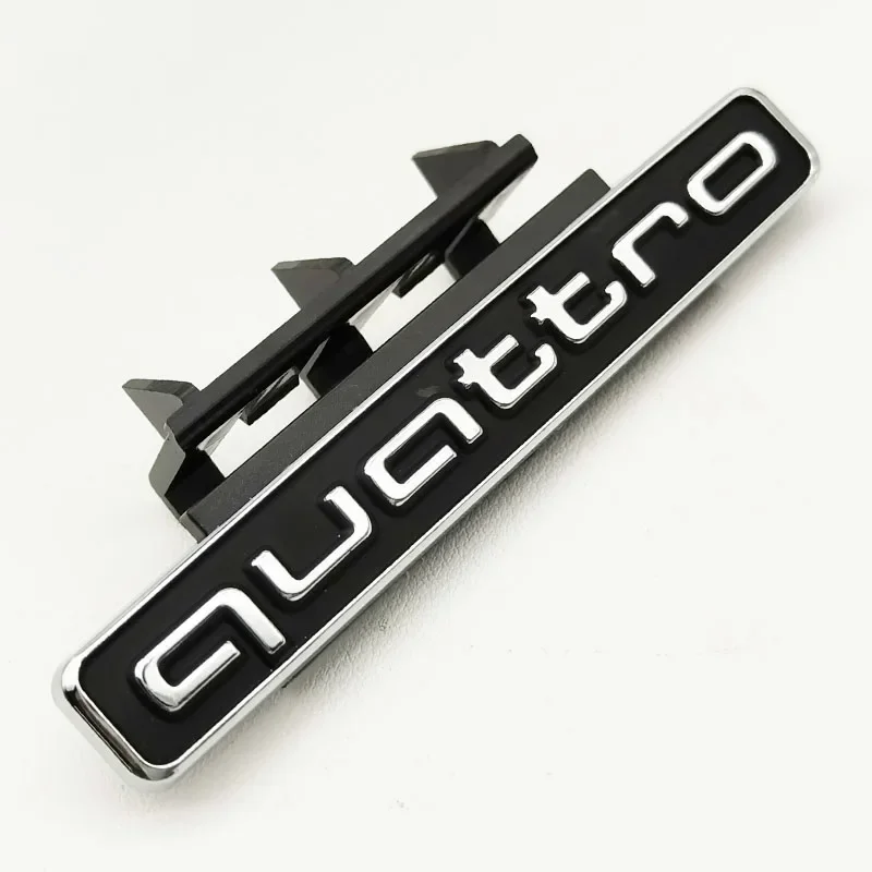

95 мм для Audi Q5 A4 B8 B6 B9 B7 A3 A6 C6 A5 Q7 A1 Q3 A7 A8 Quattro Logo Автоаксессуары3D ABS Автомобильная передняя решетка Эмблема Значок