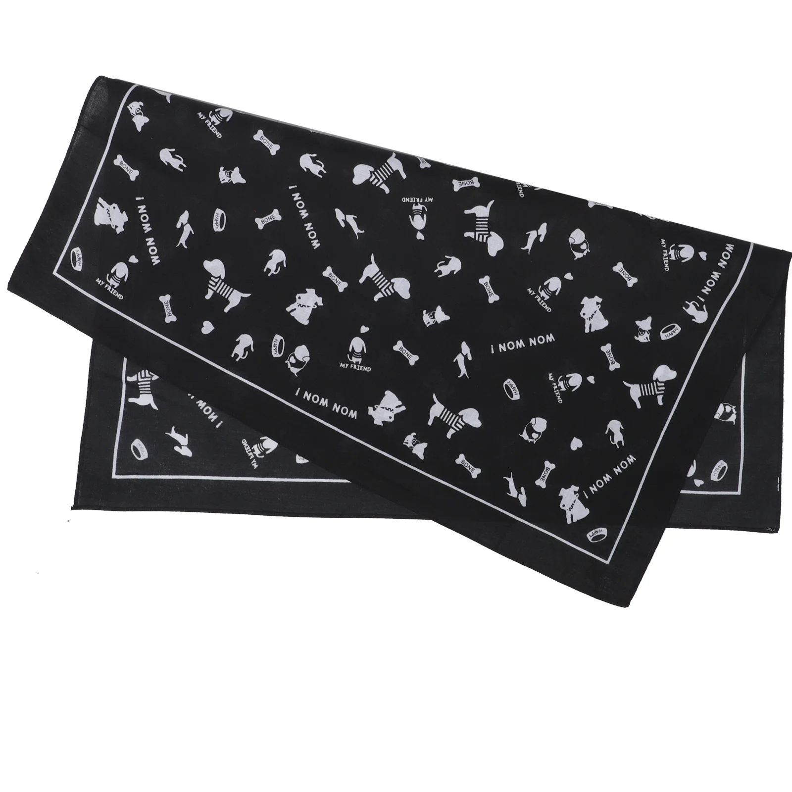 Черная бандана велосипедная маска носовой платок шелковый шарф собачья кость