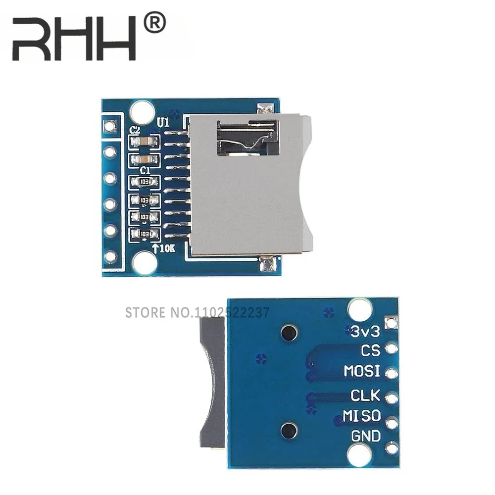 Плата расширения памяти Micro Mini SD TF Card Модуль защиты SPI для Arduino ARM AVR