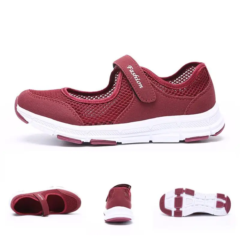 VIP Womens Walking Shoes Outdoor Fashion Breathable Casual Shoes Ladies Comfortable Soft Sole Lightweight Sneakers35-42