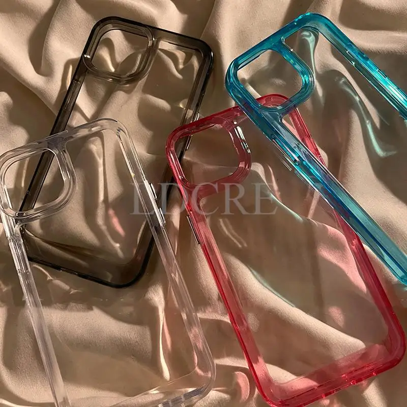 Для iPhone 14 Pro Max Чехол Силиконовый Прозрачный Противоударный ТПУ Новый Телефона 13 12
