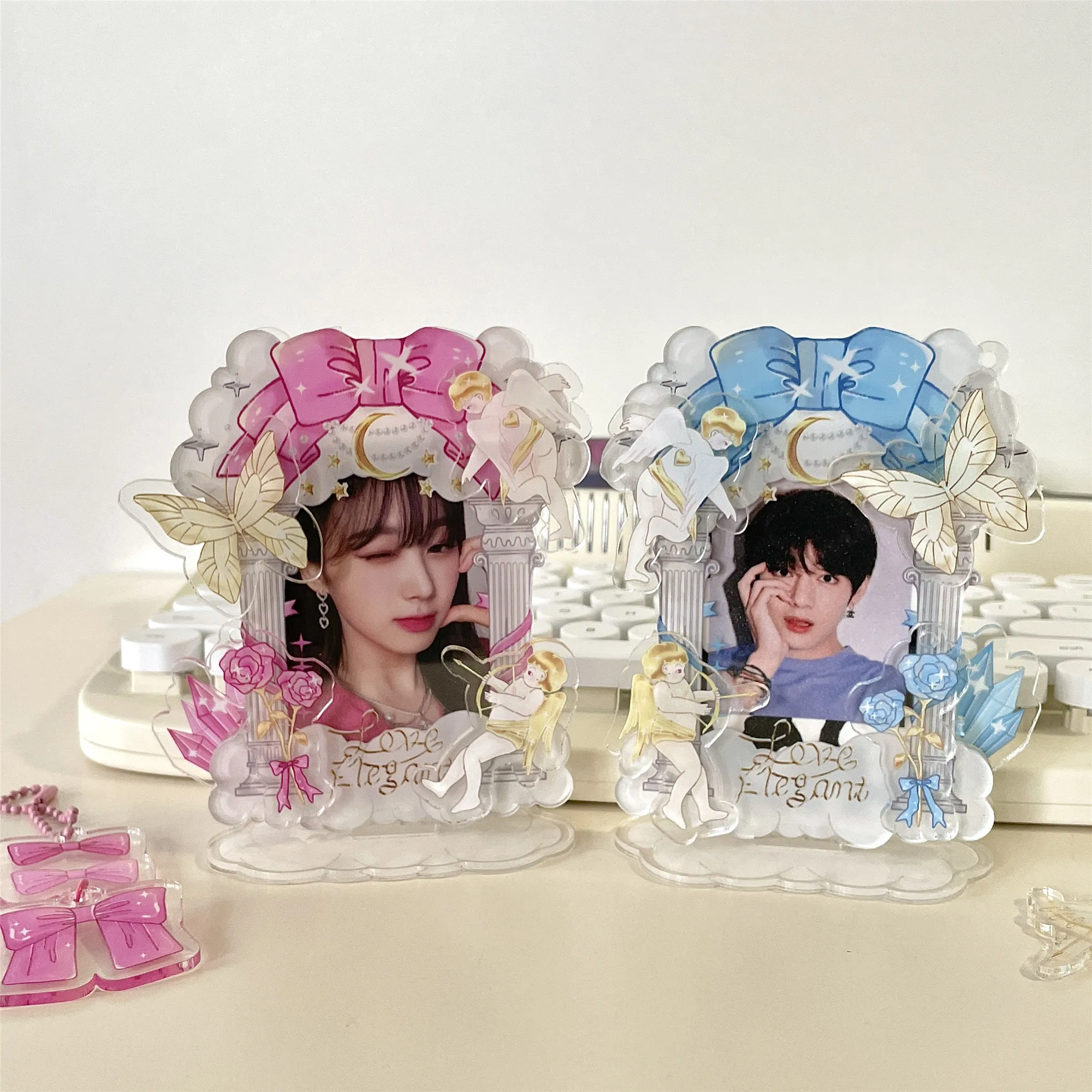 

Оригинальная акриловая фоторамка с изображением ангела и Бога, 3 дюйма, Настольная фоторамка «сделай сам»