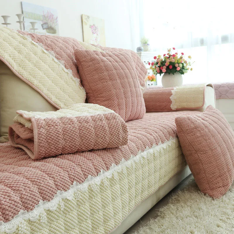 

Клетчатые Чехлы для диванов, однотонный мягкий чехол для дивана, накидка для гостиной, эркера, L-Образный Декор для дивана