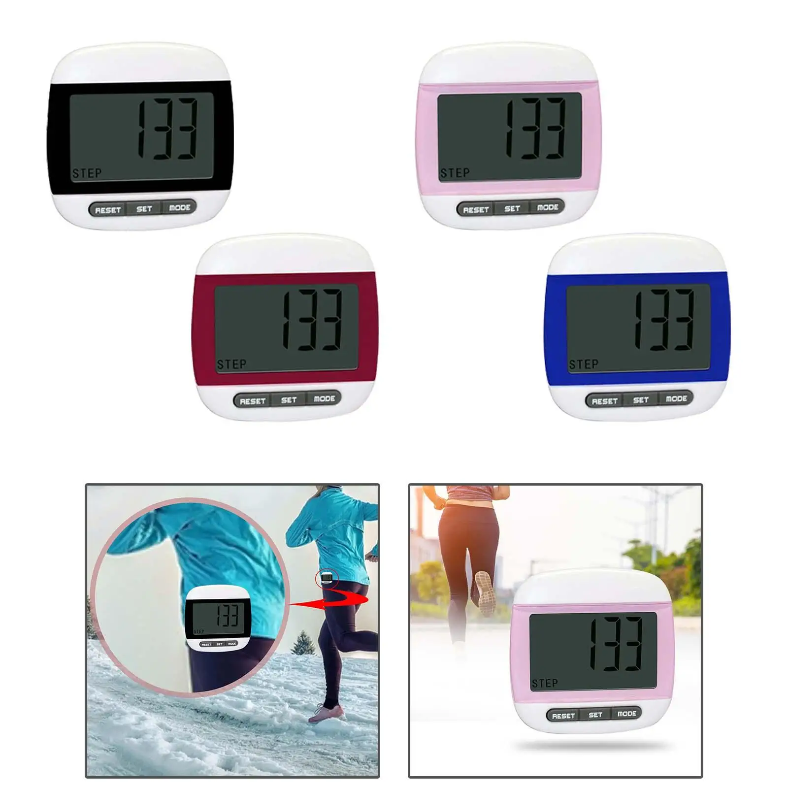 

Pedometer for Walking Accurate Step Counter for Seniors Kids Adults Jogging