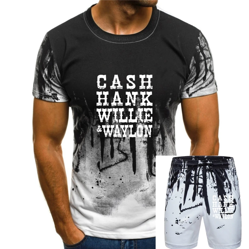 

Cash Hank Willie Waylon T Shirt Country Music Concert Redneck Graphic Tee Shirt