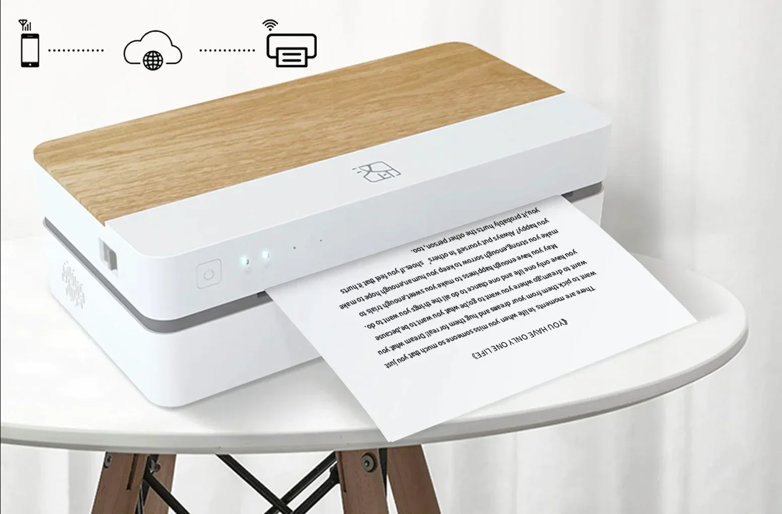 HPRT FT800 Портативный бесчернильный термопринтер формата А4 цветной мобильный USB BT