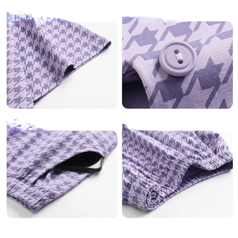 2023 new summer thin pajamas for women's cotton short-sleeved shorts home service suit comfortable sleepwear can be worn outside