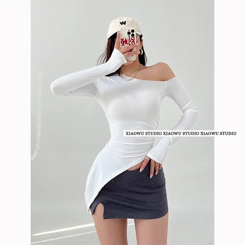 Женская модель весенне-летние однотонные тонкие повседневные рубашки женские