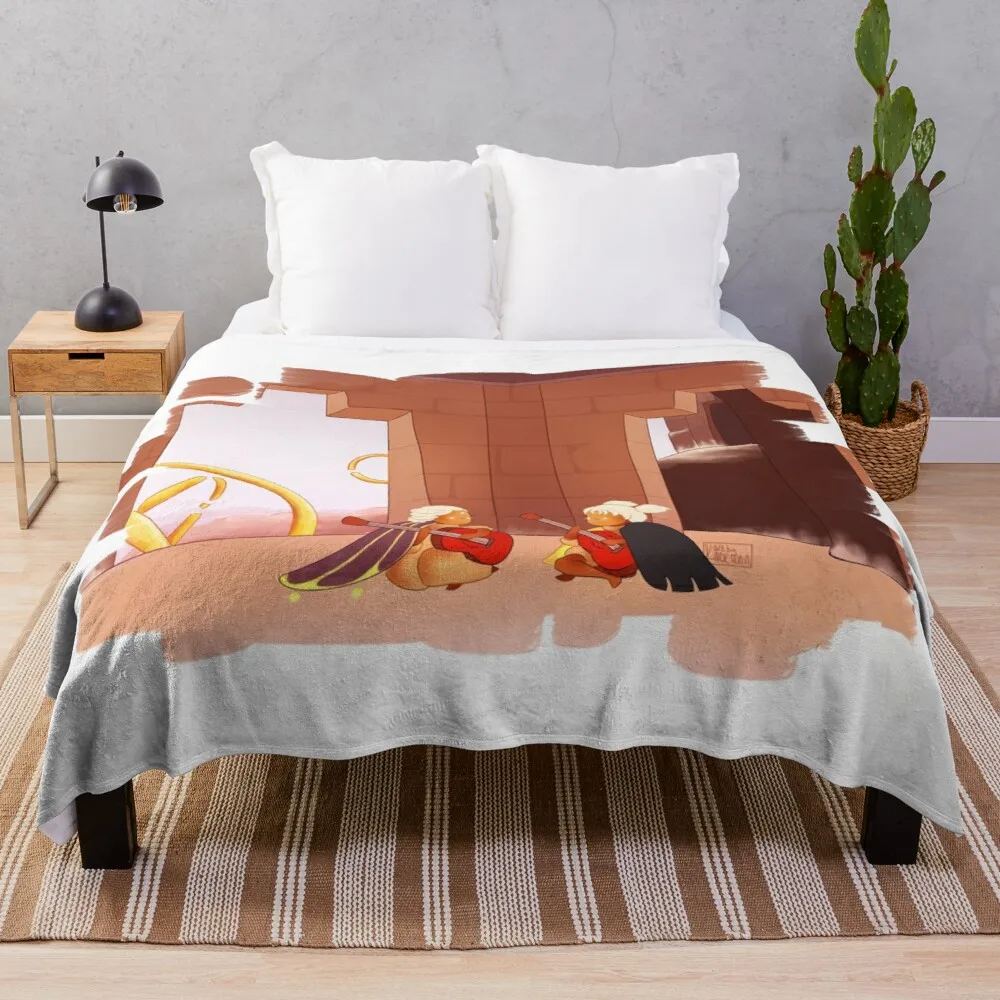 

Sky Children of the Guitar Throw Blanket Baby Blanket
