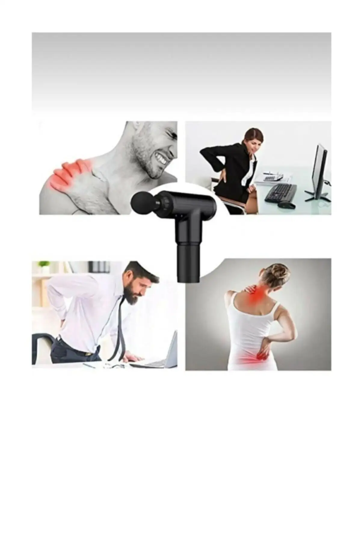 Импульсный вибрирующий перезаряжаемый спортивный массажный пистолет массажер