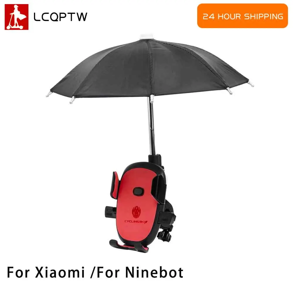 Фото Подставка для телефона с солнцезащитным козырьком для Xiaomi M365 PRO Mi3 для Ninebot F20 F30, украшение для электрического скутера, разноцветный держатель для телефона на велосипеде №1