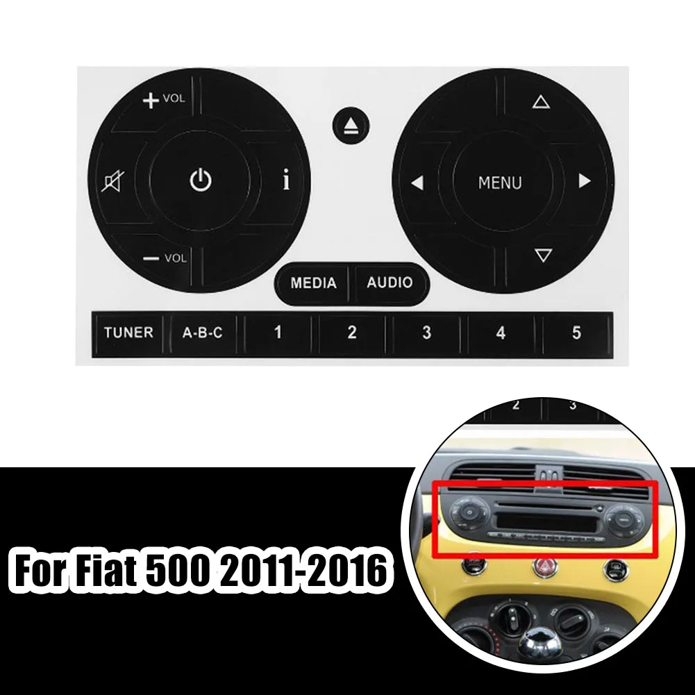 

1 шт., Набор наклеек для ремонта автомобильных пуговиц Fiat 500 2011-16