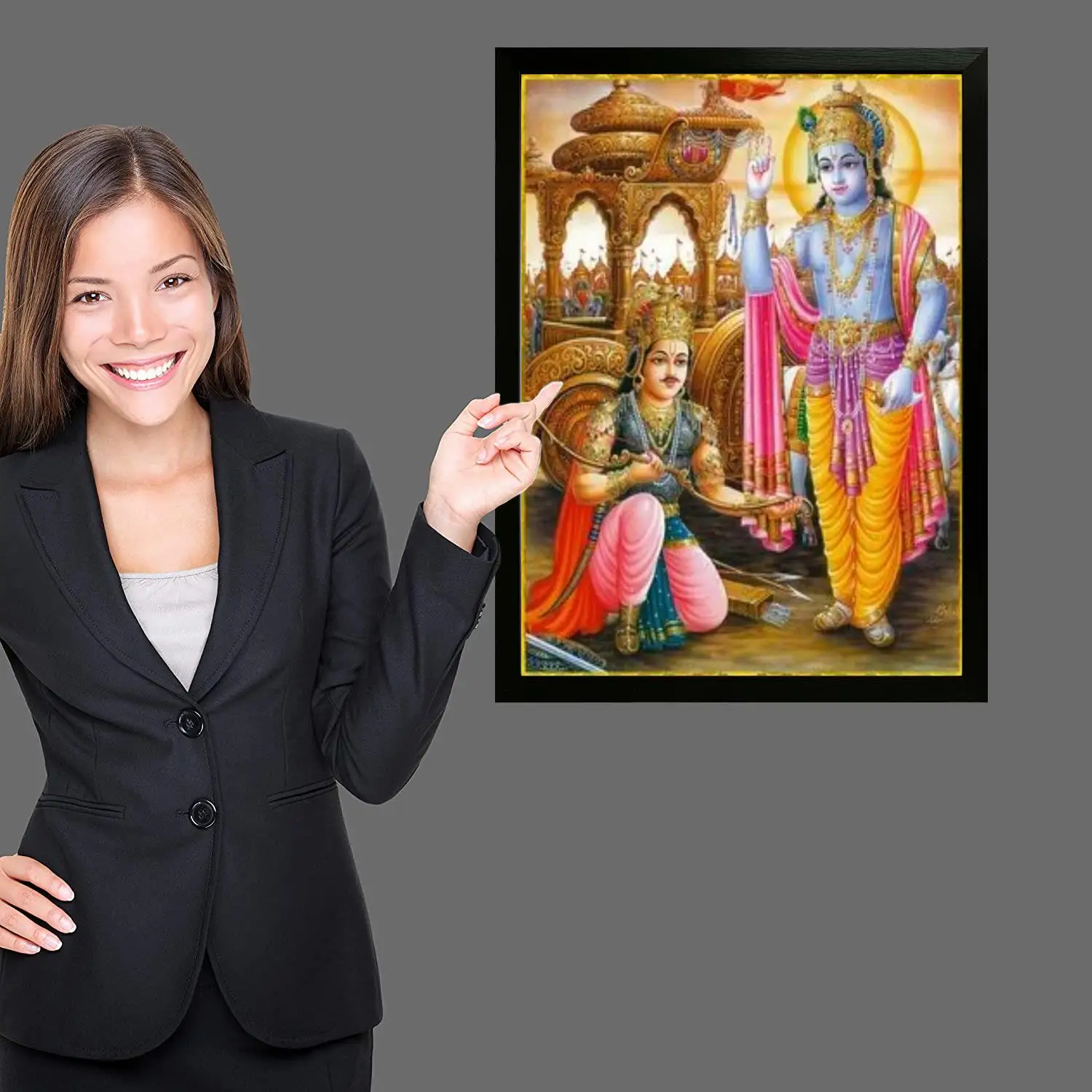 Детский постер &quotBaby Krishna&quot на холсте