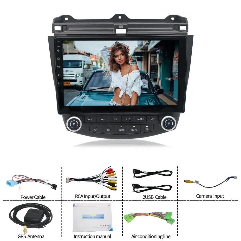 

For Honda 2003-2007 10.1 Inch Android 10.0 Car Radio Stereo For AUX AM FM Car Stereo Receiver Audio Player Mirrorlink