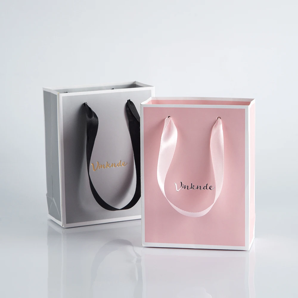 24pcs Paper Bags Bulk with Handles Ideal for Shopping Packaging Retail Party Craft Gifts Wedding Recycled Business Custom Logo