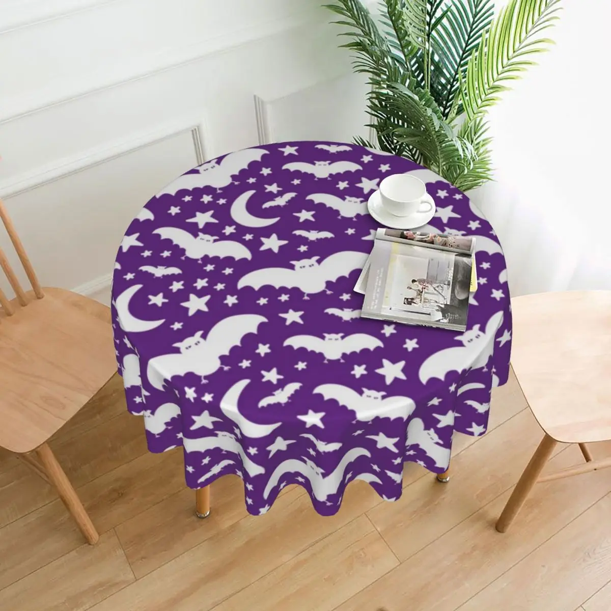 

Halloween Bat Tablecloth Moon Star Print Modern Printed Table Cover Picnic Wholesale Protection Polyester Table Cloth