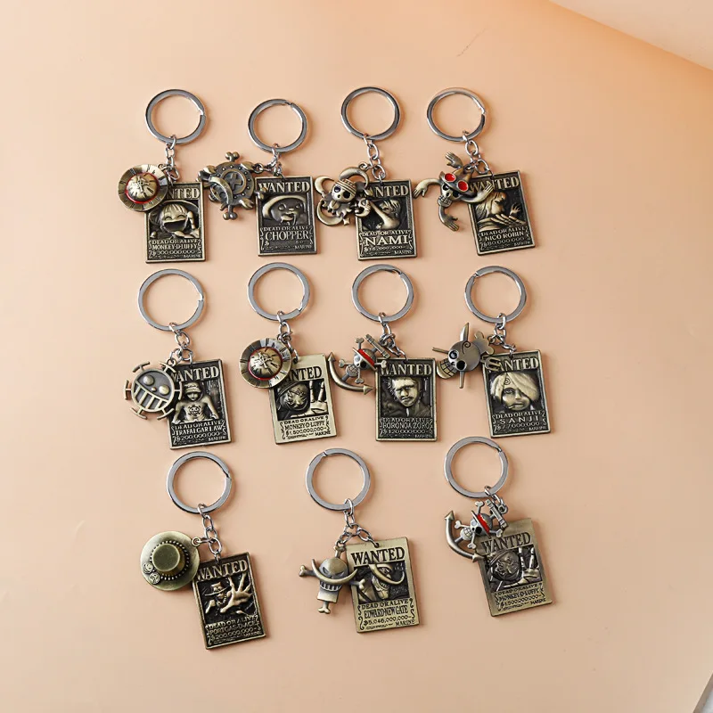 Брелок для ключей с изображением героев аниме One Cosplay Piecee Луффи Зоро чоппер сандзи