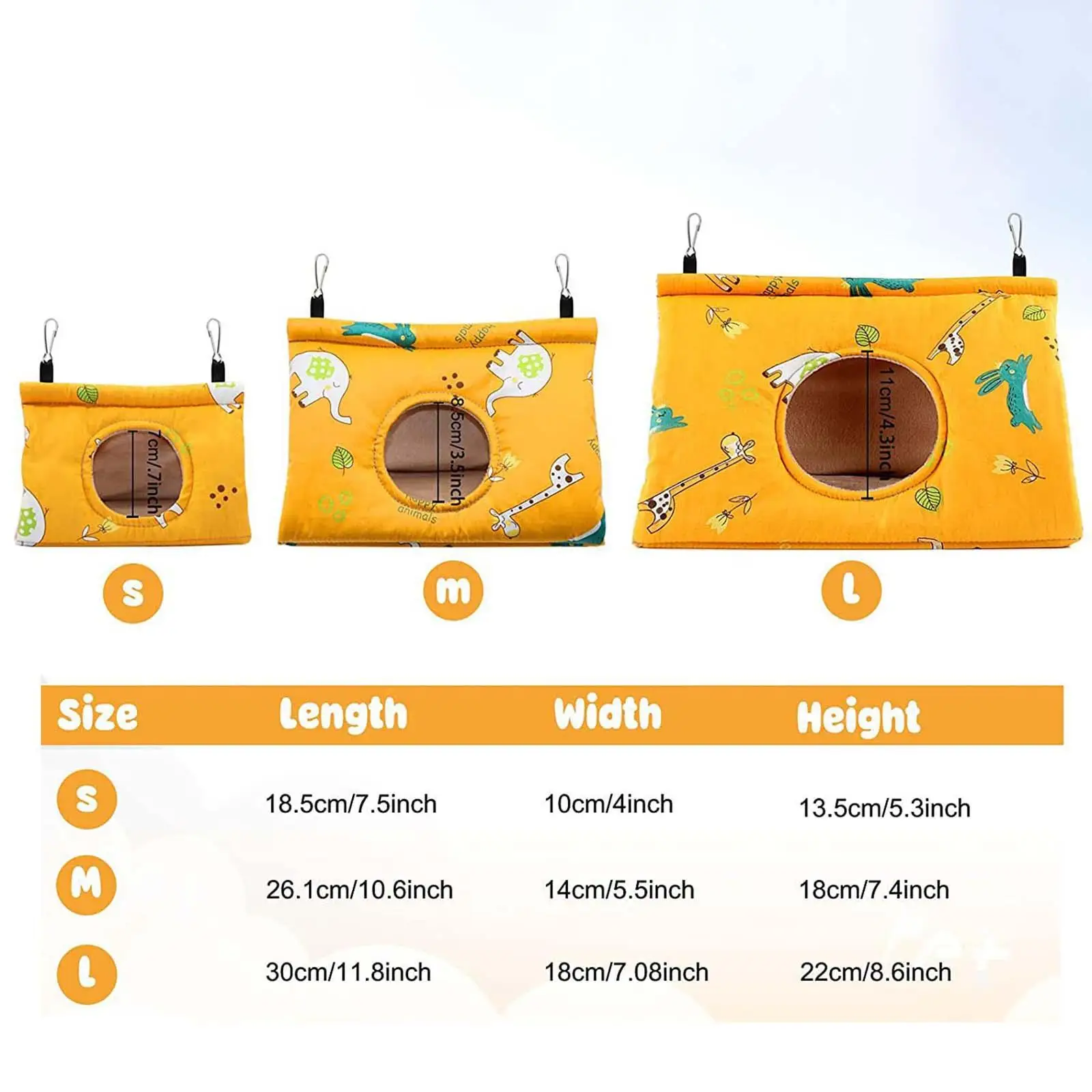 Peony Parrot Hammock Bird Nest Winter Warm Bird Nest House Plush Birds Hideaway Sleeping Bed for Parakeet Cockatiels