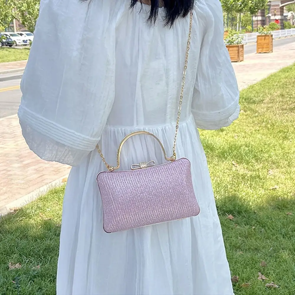 Стразы вечерняя Банкетная сумка на запястье вместительная через плечо женская