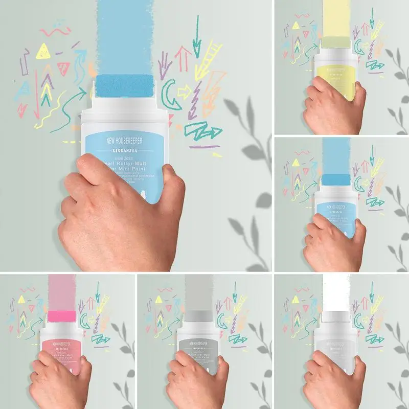 Настенный Рулон краски кисть портативный латексный Маленький Ролик для