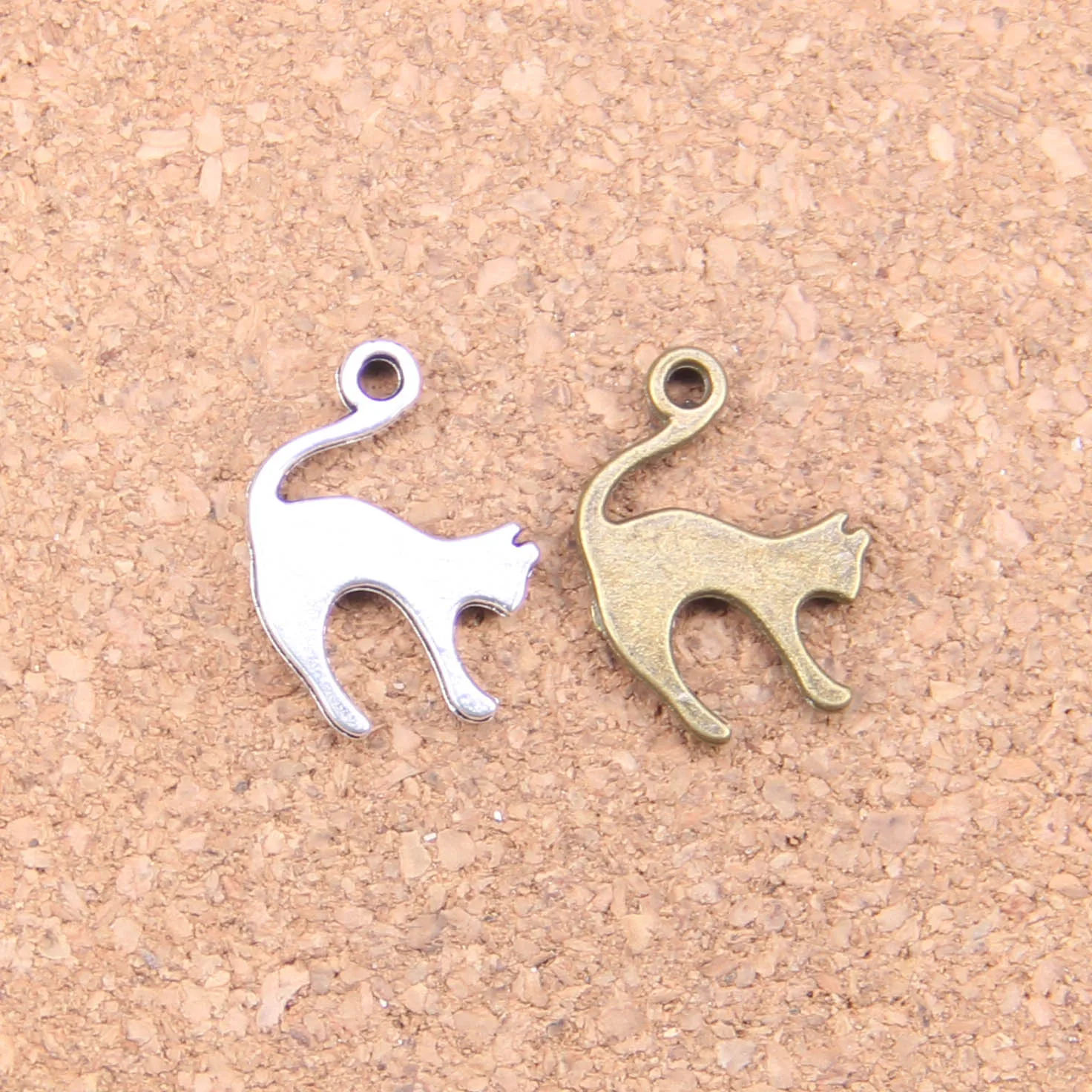 

106 шт. Подвески в виде Прыгающего кота 19x1, 4 мм, женское, винтажное, DIY для браслета, ожерелья