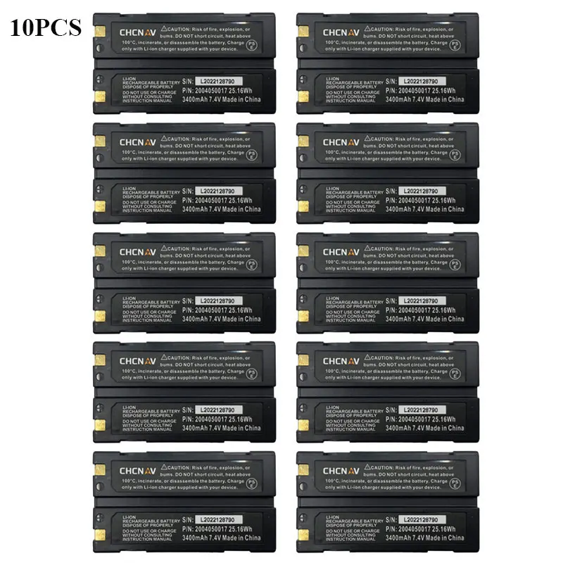 Фото 10 шт 2004050017   Аккумулятор XB-2 3400 мАч 7,4 В для CHCNAV RTK GPS X/M/T/i Series Instruments X5/9/10/90/91/93 T3/7/8 M3/6/500 i50 №1