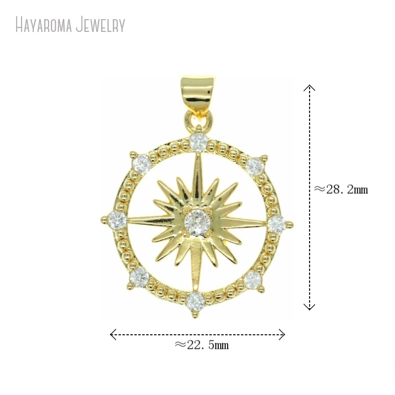 5 шт. оптовая продажа золотой цвет медные ювелирные изделия круглая монета в