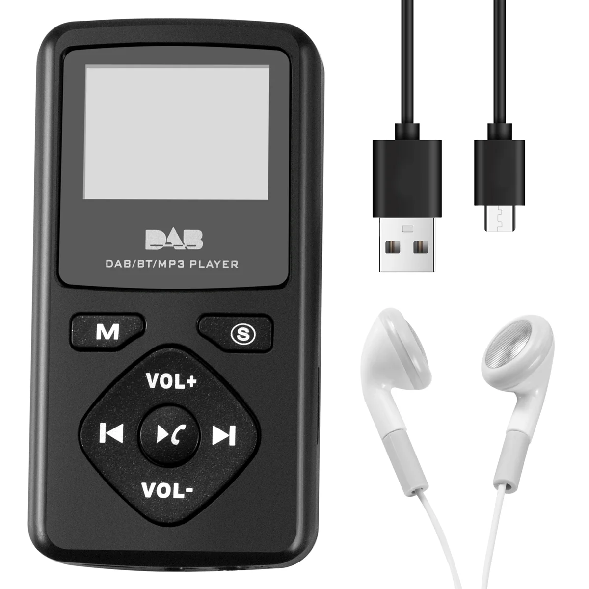 Фото BFYL-DAB/DAB Цифровое радио Bluetooth 4.0 Персональные карманные FM мини-портативные радио наушники MP3 Micro-USB для дома №2