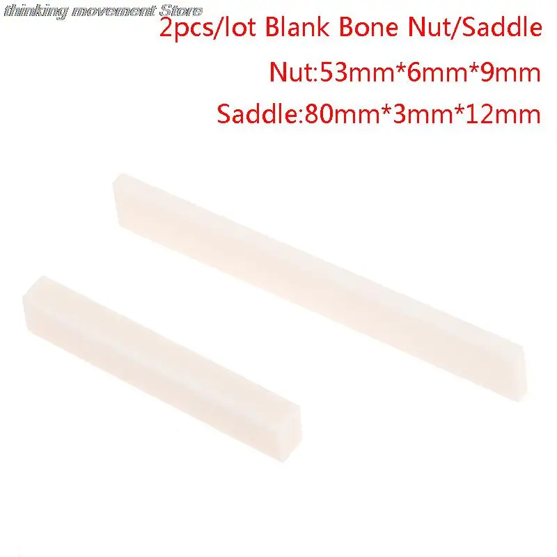 

NEW 1/2Pcs Electric Wooden Guitar Cow Bone String Pillow For Electric Bass Acoustic Guitar String Pillow Replacement Spare Part