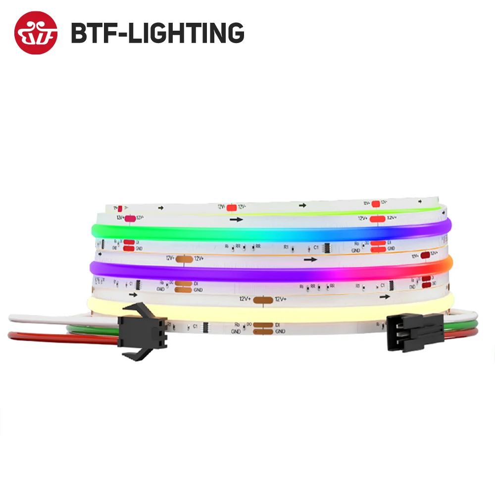 FCOB SPI RGBW IC IP30 IP66 Светодиодная лента Адресная 768 светодиодная WS2814 Dream Color SK6812 Гибкая