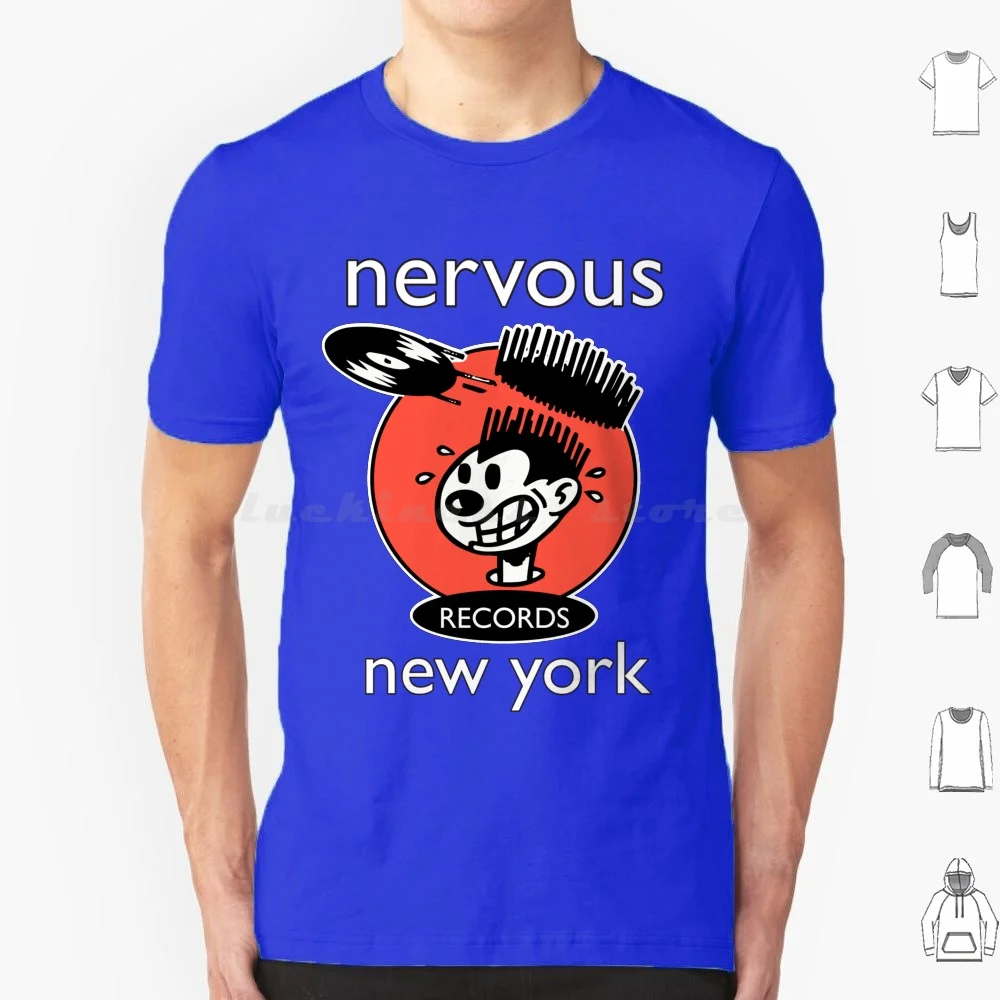 Nervous Hip Hop Logo T Shirt Big Size 100% Cotton Nervous Records New York Rap Hip Hop Old School