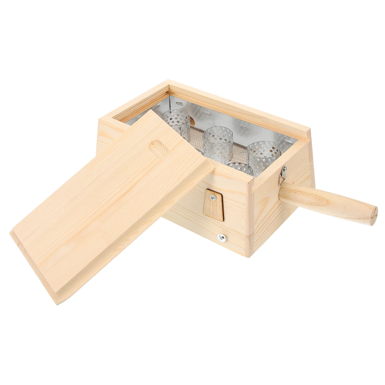 

Portable Wooden Moxa Stick Case Pure Moxa Roll Holder Moxibustion Burner Tool
