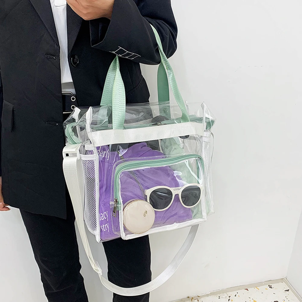 Женская сумка через плечо прозрачная Водонепроницаемая портативная Летняя