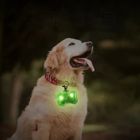 led pet dog glowing pendant night safety pet luminous bright decor for dogs night light spotlight water proof running lights