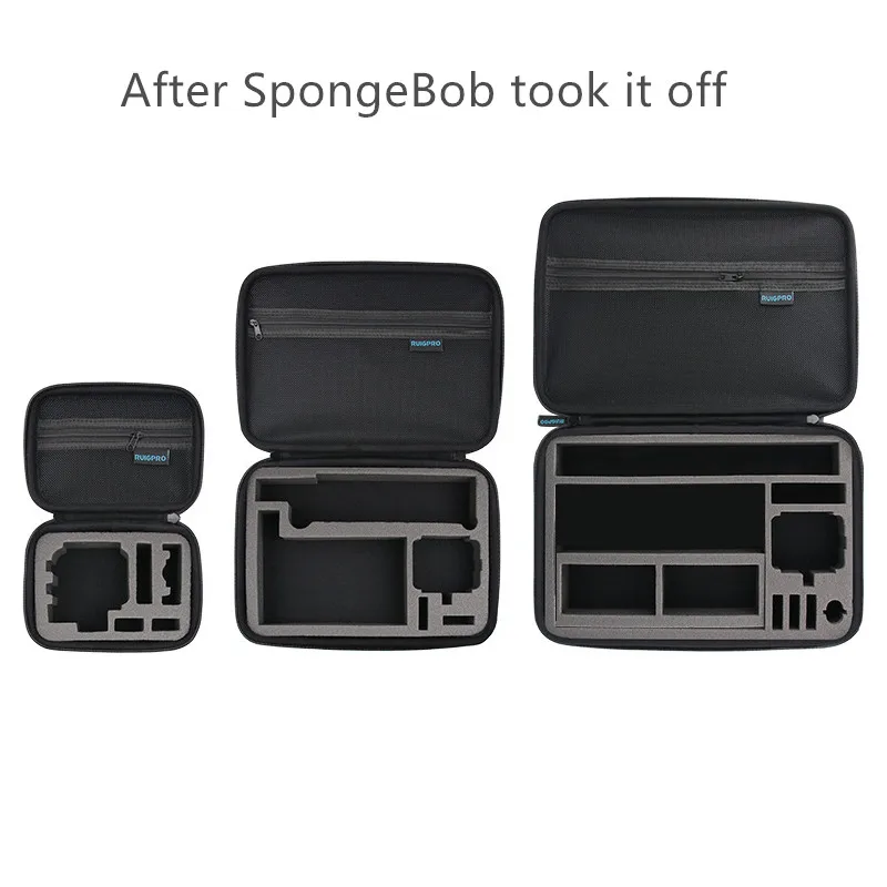 

Portable Camera Bag Carry Storage Bag Protective Case Box 3Size Handbag For Go-Pro Hero 10 9 8 7 6 5 4 For Xiaomi YI For Sjcam
