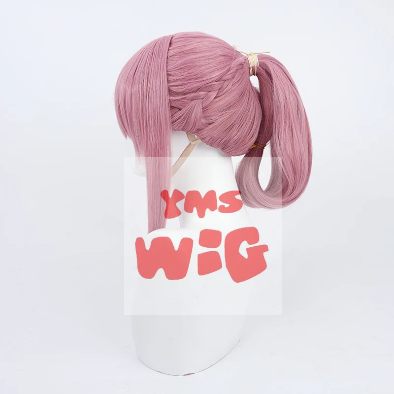 VTuber Youtuber Kafu Live Girls Виртуальная певица KAF Косплей Парик Розовый 60 СМ Длинные волосы